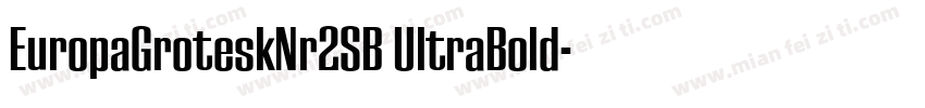 EuropaGroteskNr2SB UltraBold字体转换